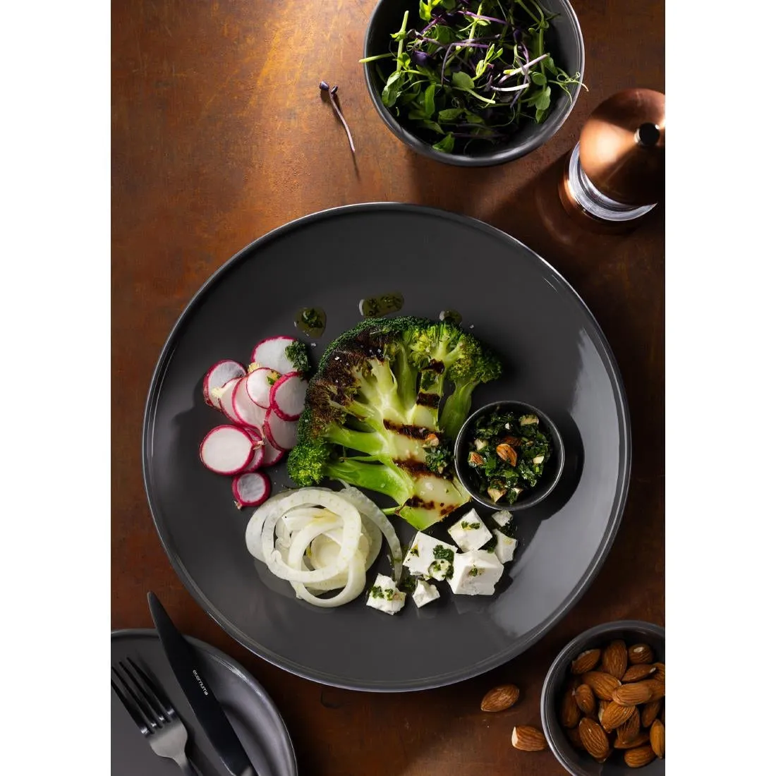 Utopia Core Plates Slate 250mm (Pack of 6)