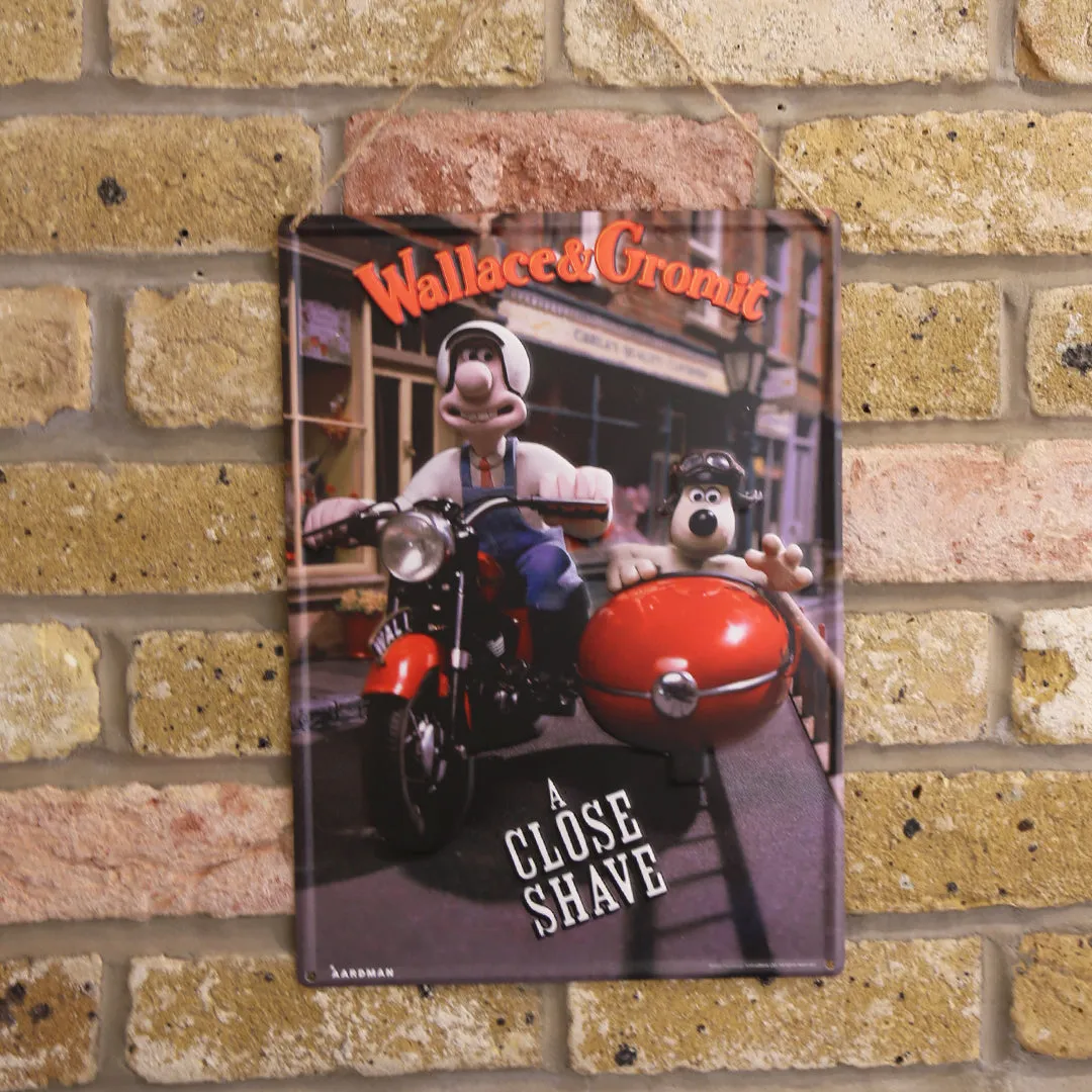 Wallace & Gromit Metal Movie Poster Plaques