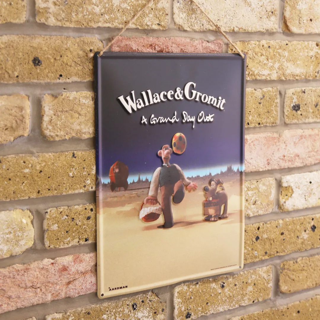 Wallace & Gromit Metal Movie Poster Plaques