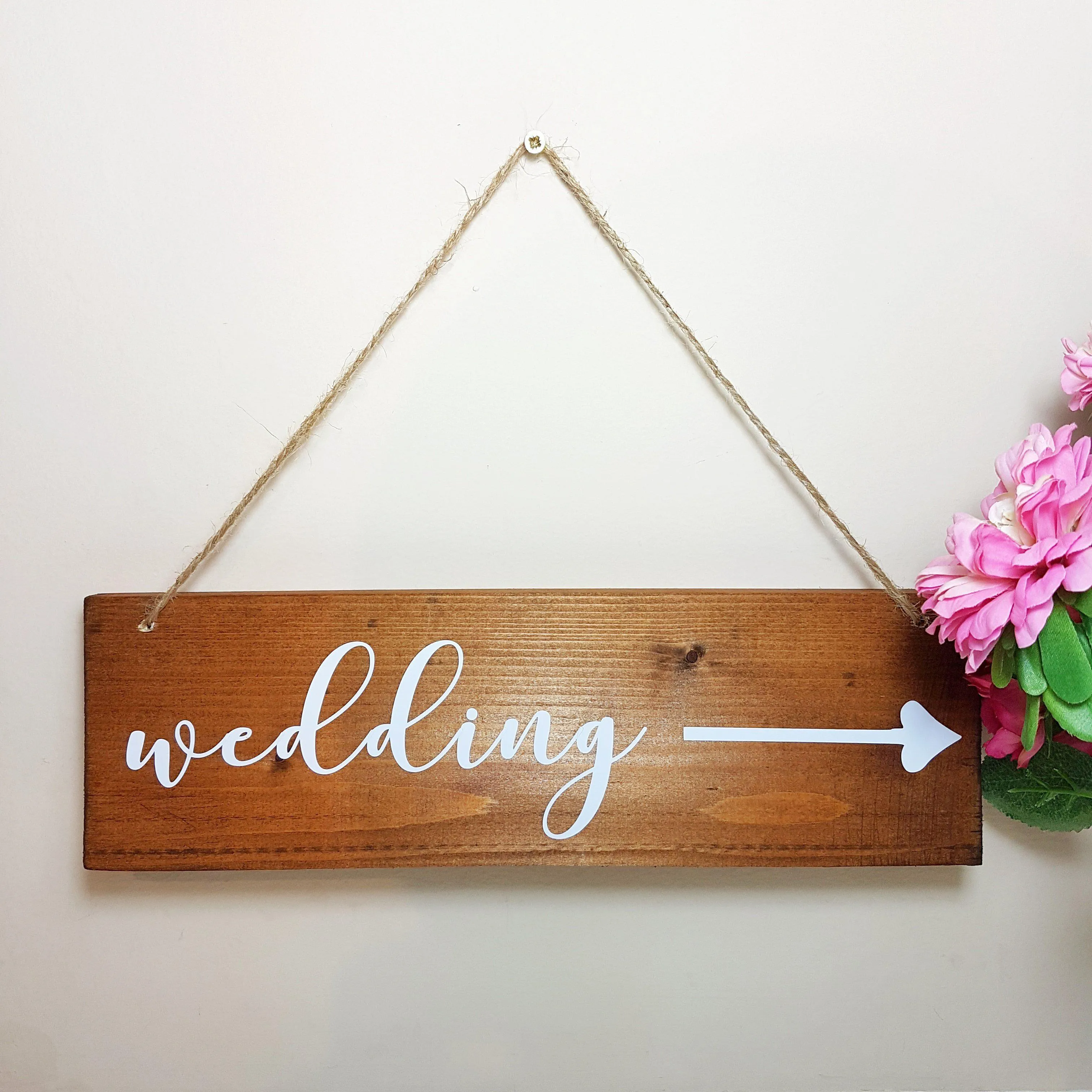 Wedding Direction Arrow Sign