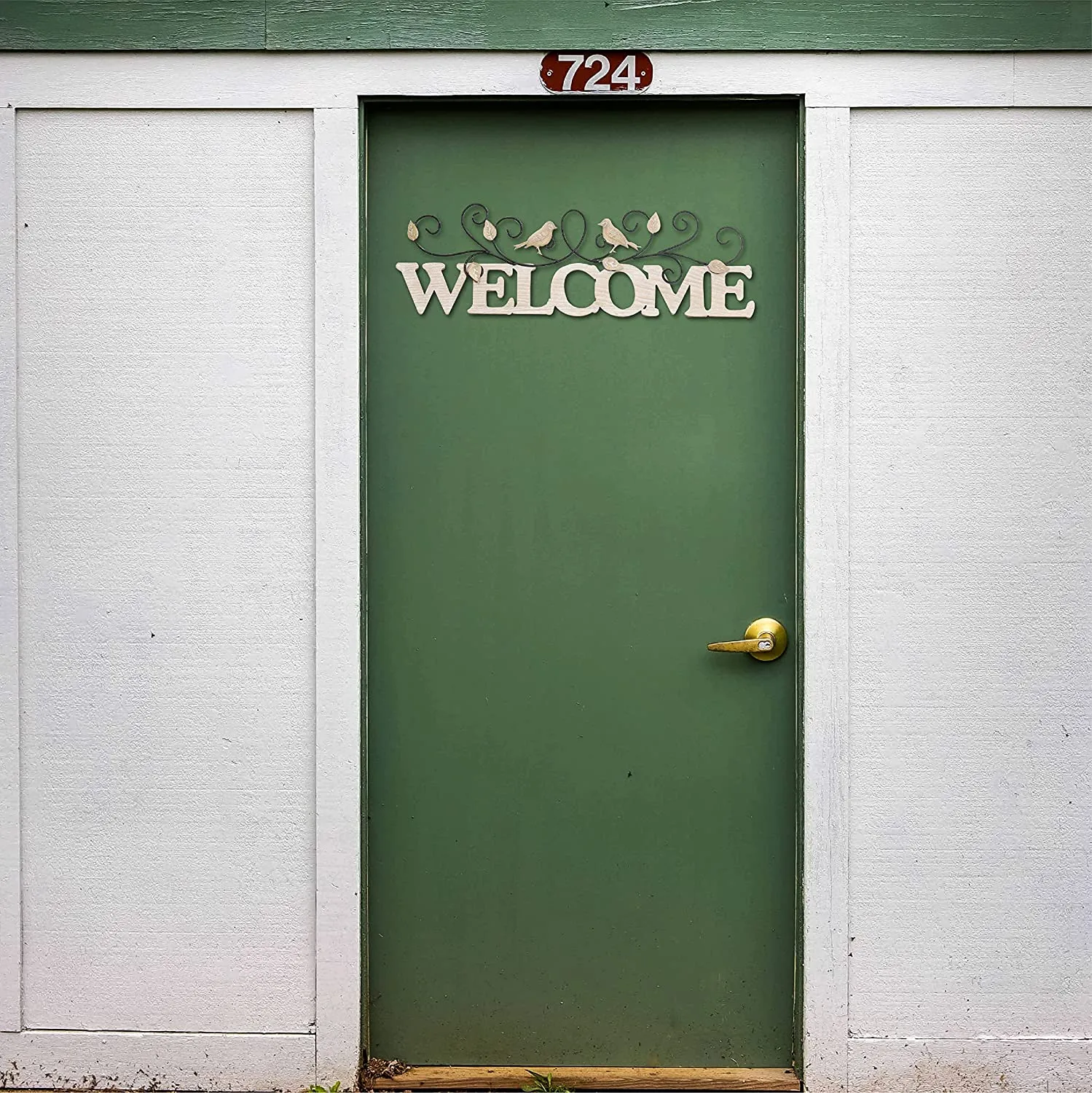Welcome Sign for Front Door-Large Wooden Welcome Sign for Front Door Decorations