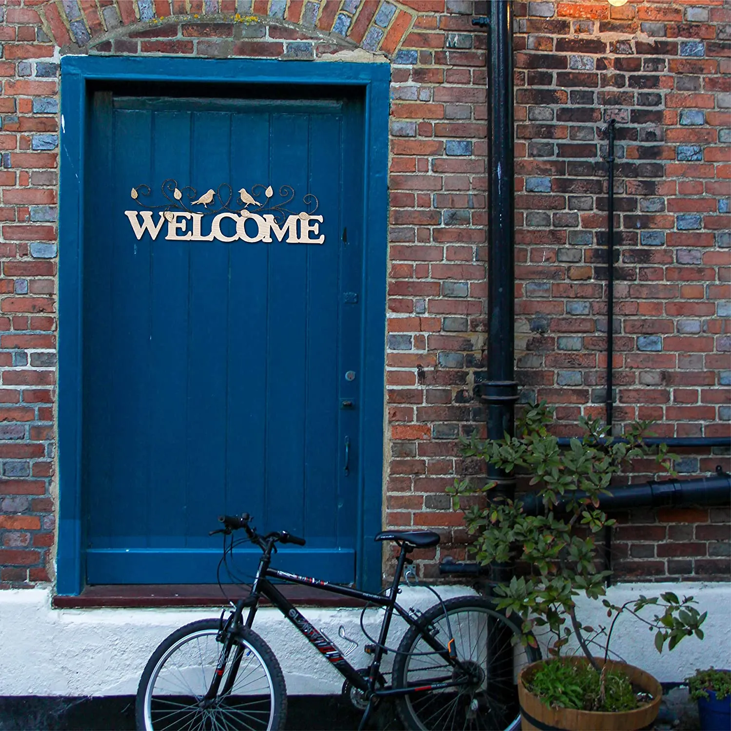 Welcome Sign for Front Door-Large Wooden Welcome Sign for Front Door Decorations