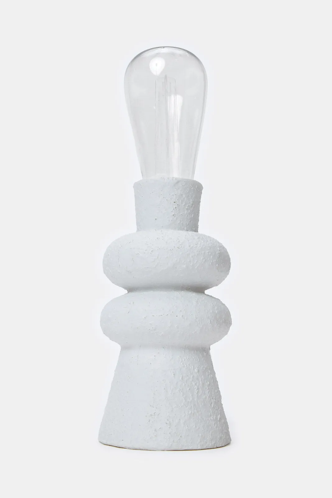 White Mini Bulb With Ceramic Stand
