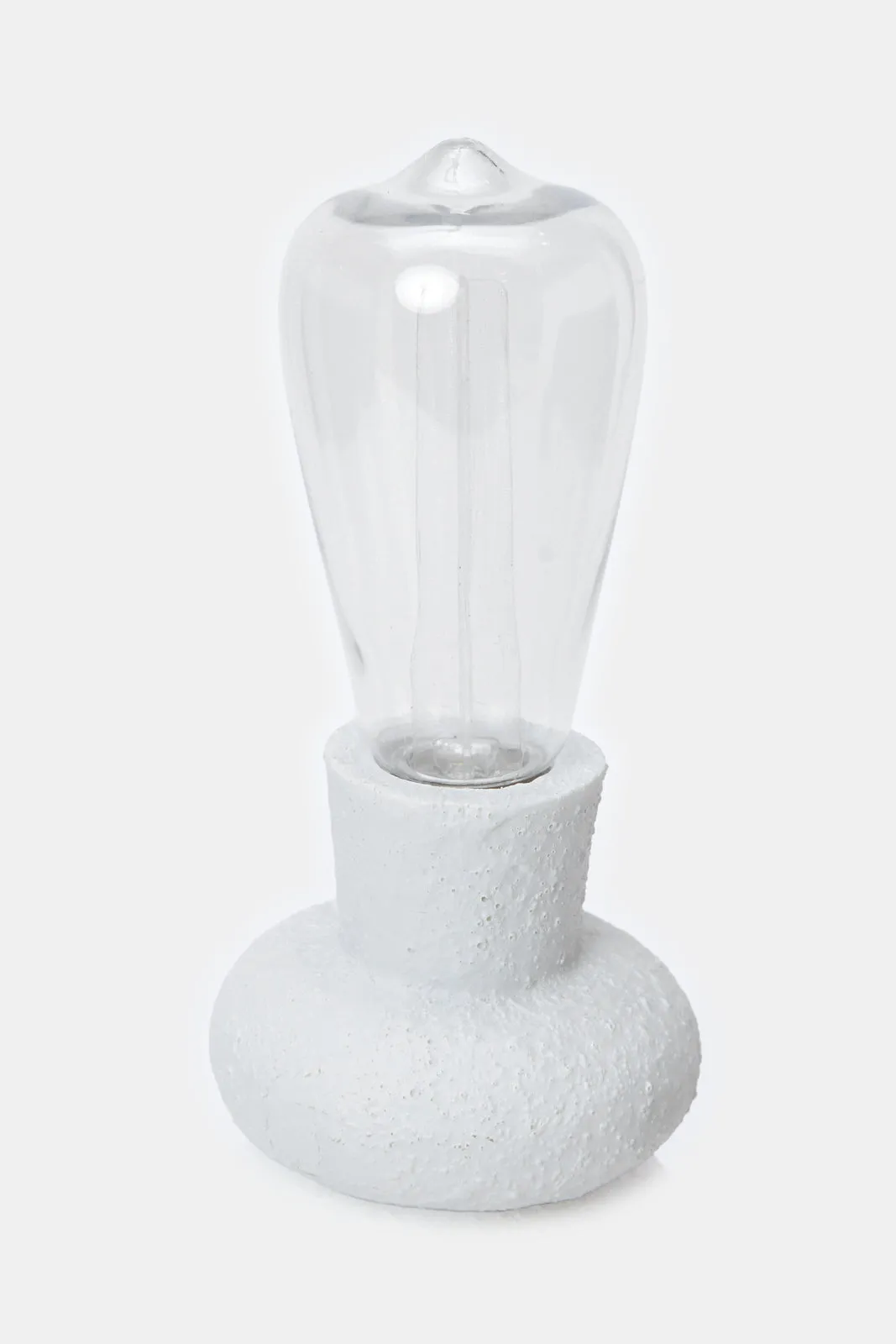 White Mini Bulb With Ceramic Stand