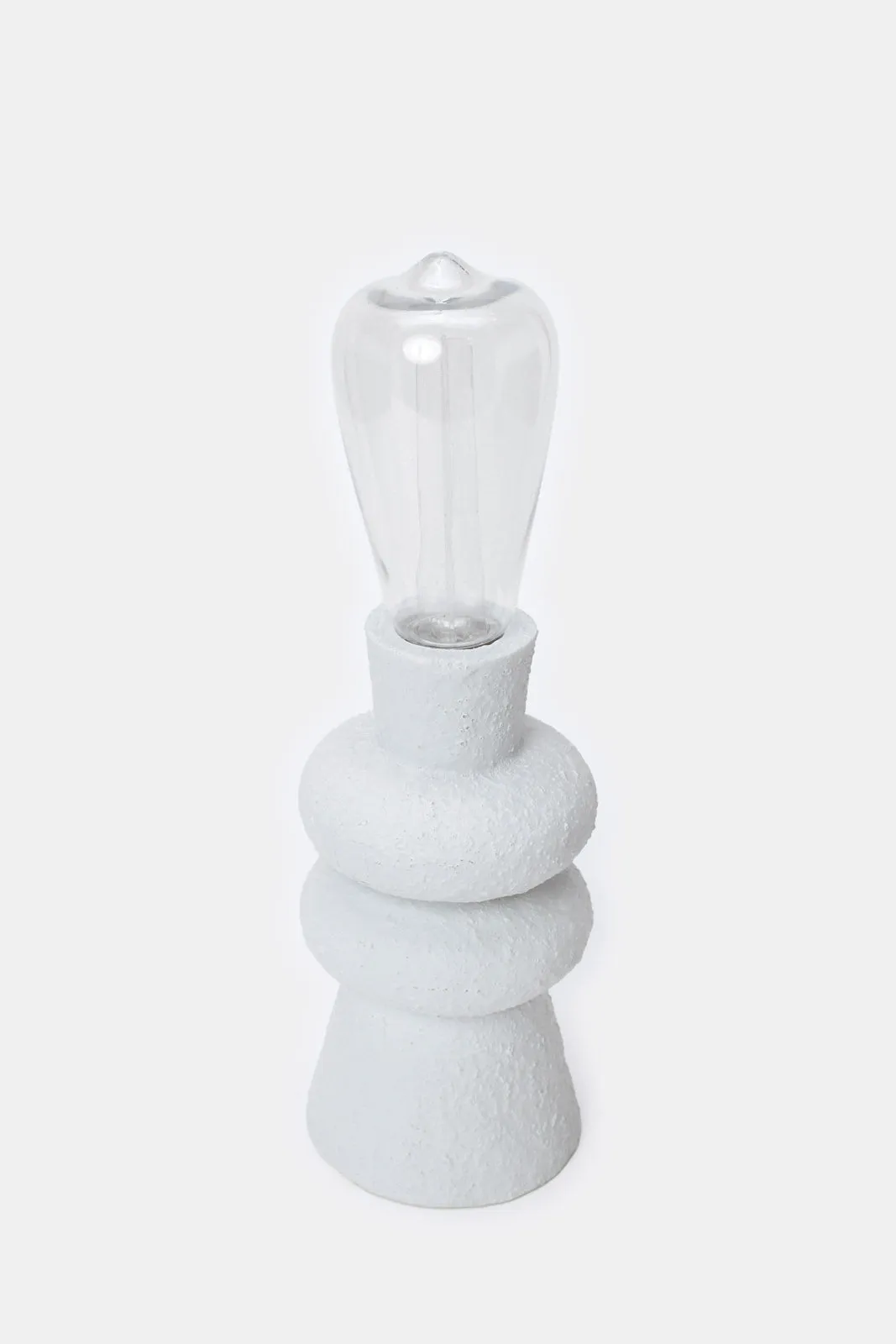 White Mini Bulb With Ceramic Stand