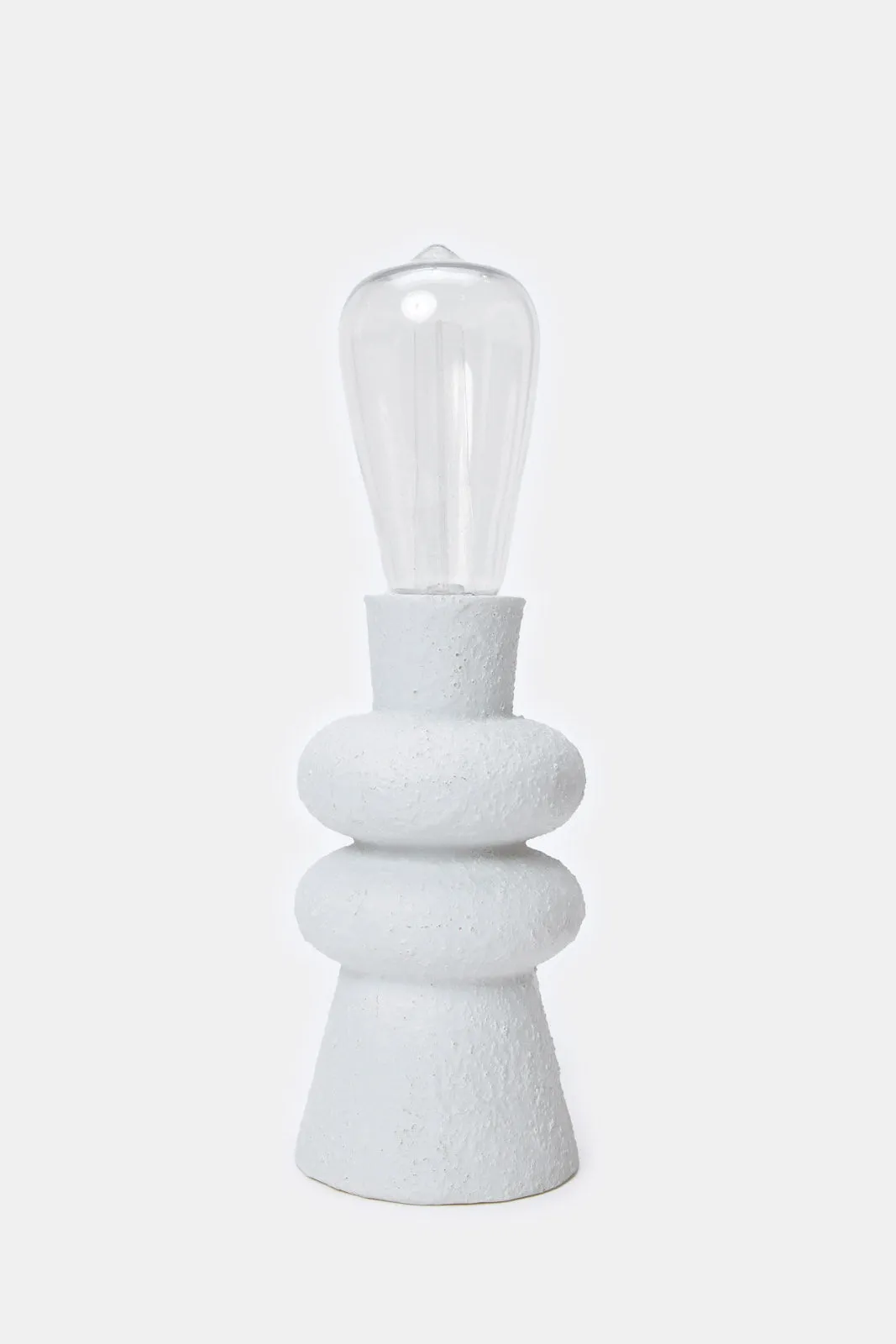 White Mini Bulb With Ceramic Stand