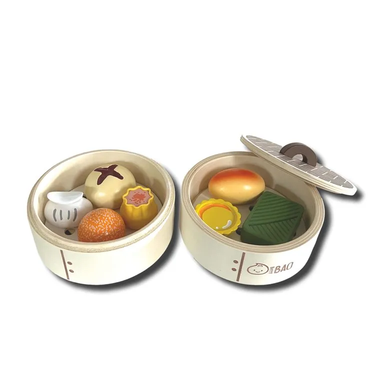 WOODEN DIM SUM TOY SET