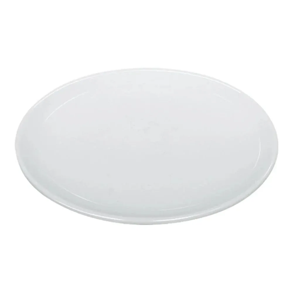 Yanco AC-14-C ABCO 14" White Porcelain Coupe Plate, Pack of 4