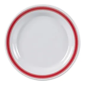 Yanco HS-106 Houston 6.5" Round Plate in White Melamine - Pack of 48
