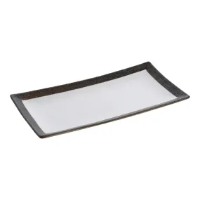 Yanco RO-2114 6 1/2? Two-Tone Rectangular Dinner Plate, Pack of 12