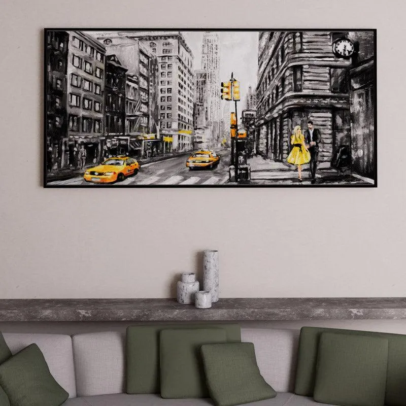 Yellow Town Wall Art