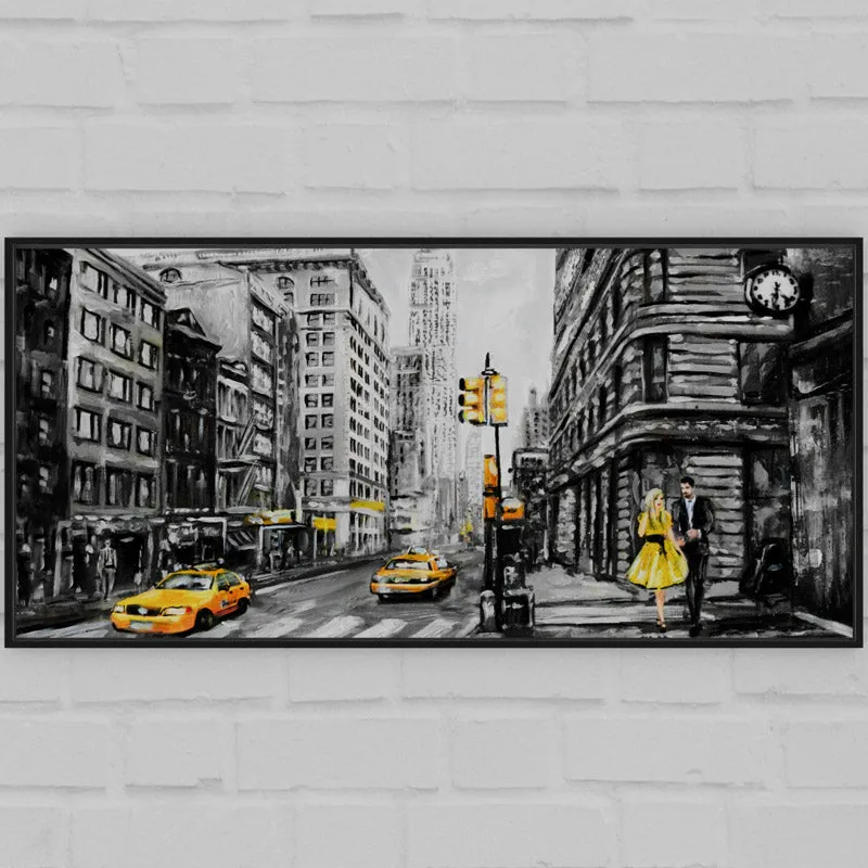 Yellow Town Wall Art
