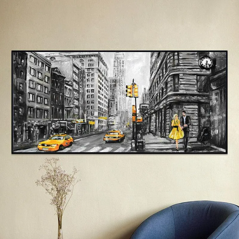 Yellow Town Wall Art