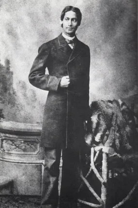 Young Rabindranath Tagore in England  1879 - Vintage Photograph